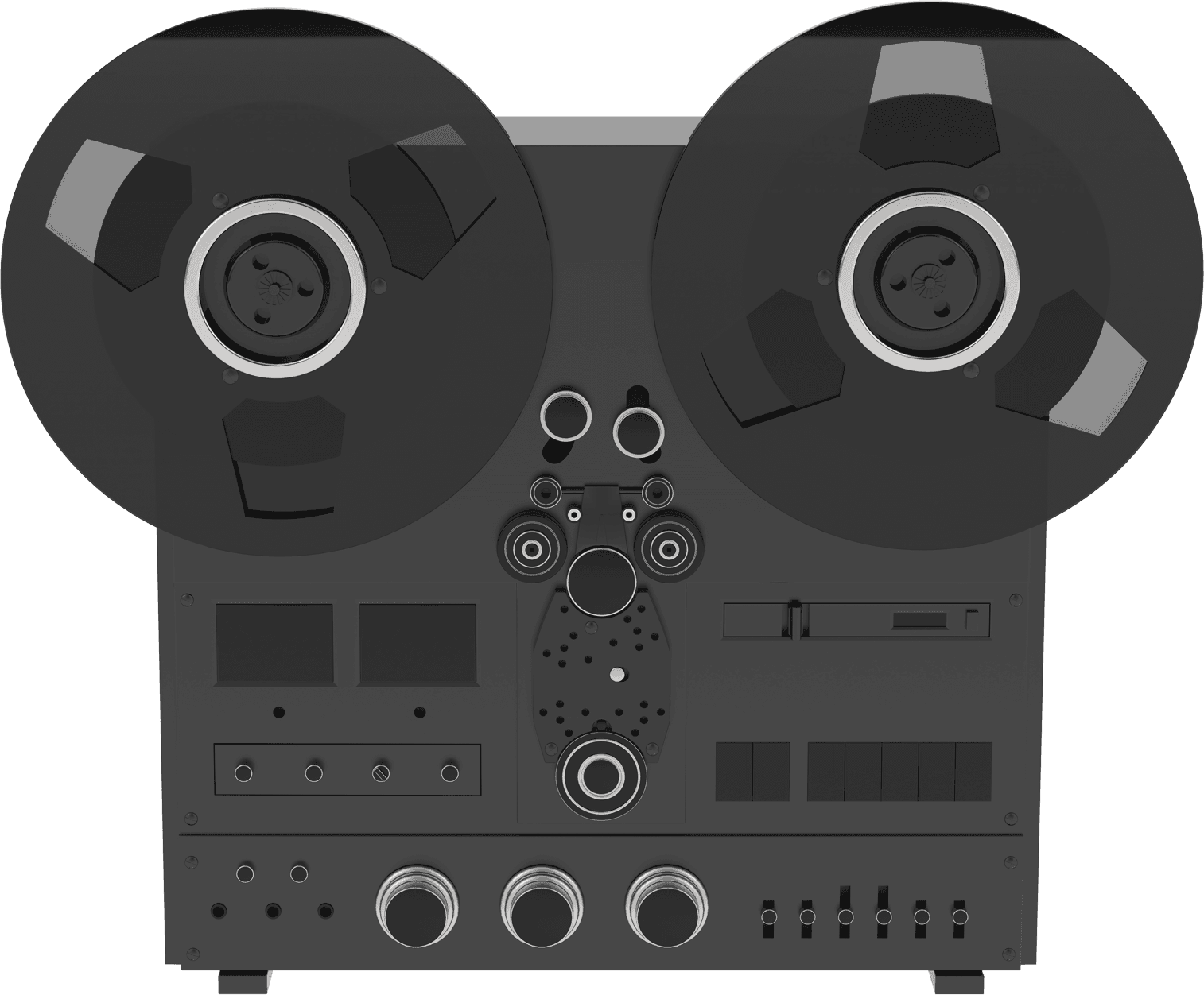 Vintage reel-to-reel analog tape recorder